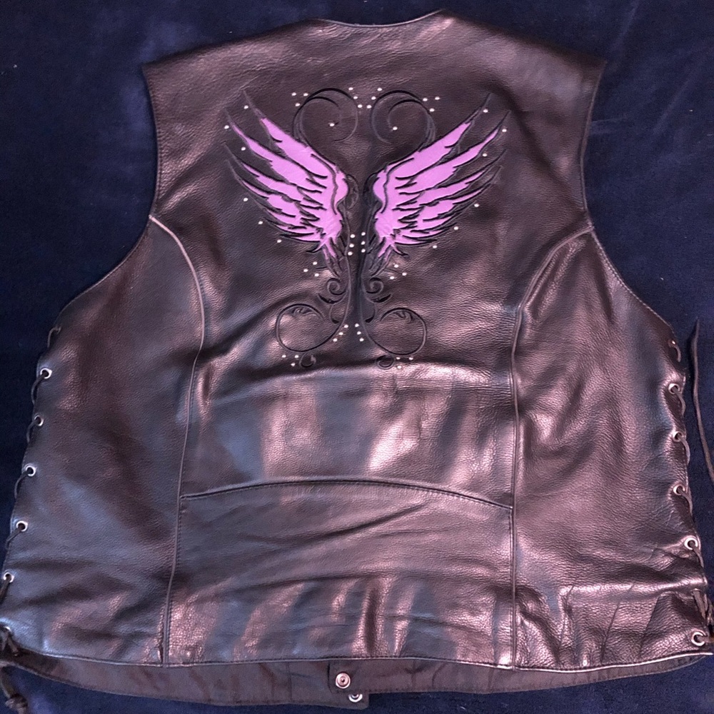 Leather vest